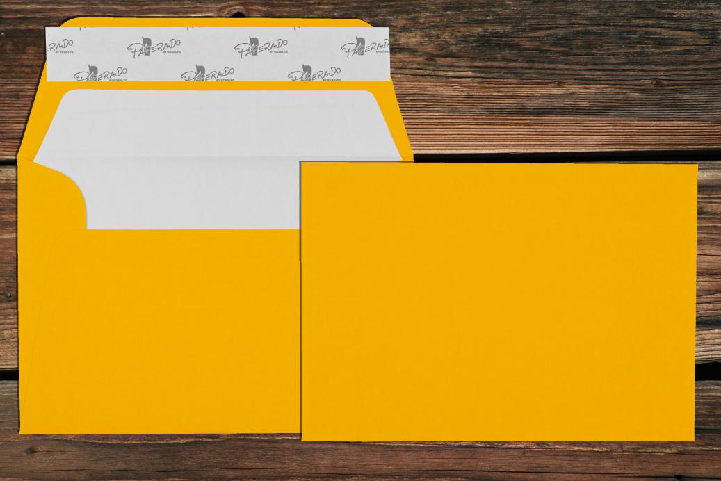 Briefhüllen mit Seidenfutter C6 114x162 mm Haftklebend Ocker gerippt 100 g/qm